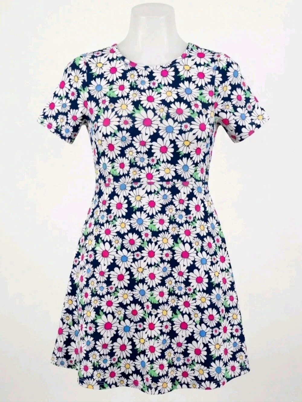 Member's Mark Girls Floral Daisy Summer Dress Size 7/8 Ultra Soft & Comfortable